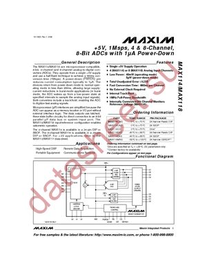 MAX114ENG+ datasheet  